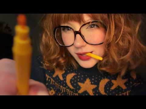 asmr drawing on ur face ✏️🎨  up close invisible triggers