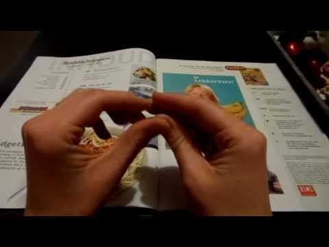ASMR Dutch + English Whispering  - Food Magazine Flipping Slow hands