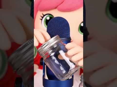 Asmr moranguinho tapping em pote de vidro 🫙