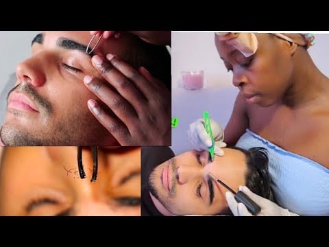 ASMR 5 HRS! Eyebrow Tweezing ~ Picking ~ Plucking Compilation. Upclose SUPER Zoom
