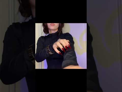 ASMR Red Nails on Black Fabric ❤️🖤 So Tingly