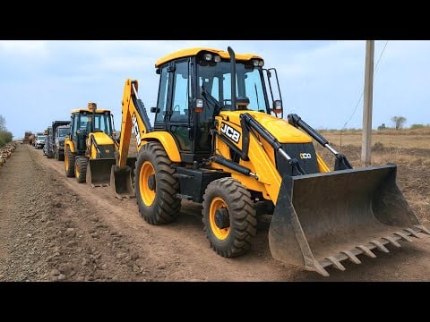 JCB 3dx loading Mud in TATA Truck & Tractors | swaraj tractor 744 | New Holland 3630 4wd