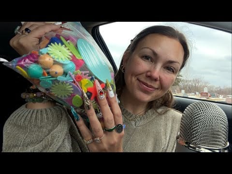asmr/ nostalgic Y2K thrift HAUL❤️🫟📖 (xl nails)