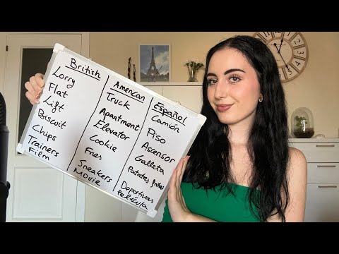 ASMR ~ DIFERENCIAS ENTRE BRITISH🇬🇧 & AMERICAN🇺🇸 #asmr