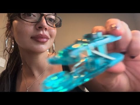 asmr | random household objects (clicky + crinkly satisfying sounds)
