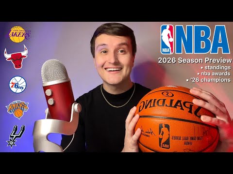 ASMR | My 2026 NBA Season Predictions 🏀 (mvp, standings, champion)