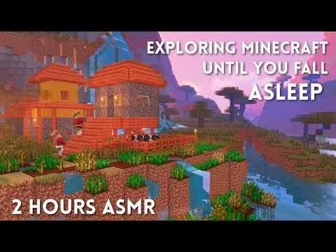 2 HOURS Minecraft ASMR ⛏️ Exploring Peaceful Minecraft Until You Fall Asleep 💤