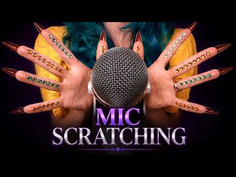 100% Mic Scratching for Deep Sleep 😴✨ Pure Brain Melting Tingles