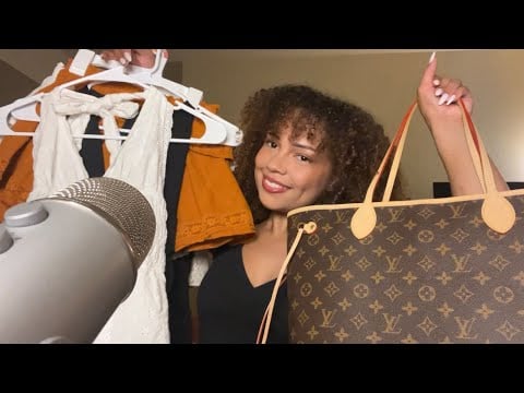 ASMR a huge impulsive shopping haul 🫣 (fabric scratching, textured bag scratching, & makeup sounds!)