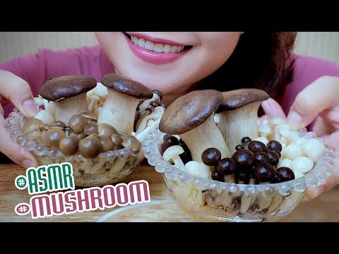 ASMR eating mushroom (King Oyster and Beech mushroom)EXTREME CRUNCHY EATING SOUNDS | LINH-ASMR