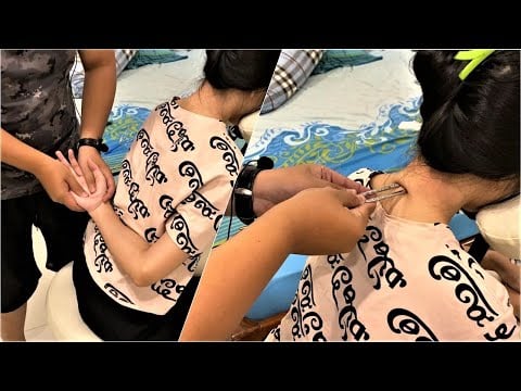 ASMR Relaxing Neck Shoulder and Back Massage - Relaxing Massage Part 2