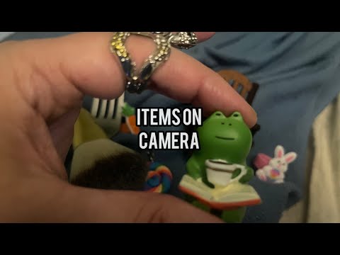 asmr items on camera best 5 minutes + tapping + mouth sounds 👄 + hand ...