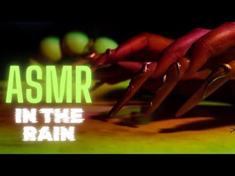 ASMR | How to Fall Asleep in Minutes: Hypnotic Marble Tapping ASMR with Long Nails while it RAINS!