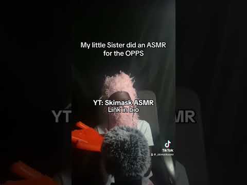 Little sister tried ASMR for the First time #asmr#asmrmouthsounds#jojoasmr#asmrsounds
