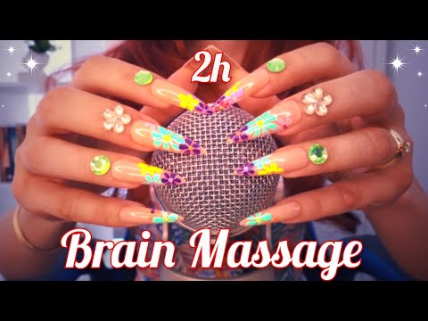 ASMR BRAIN Massage 🌟Mic Scratching, Mic Tapping, Sponges Sounds, Crunchy Sounds, Plastic Wrap & more