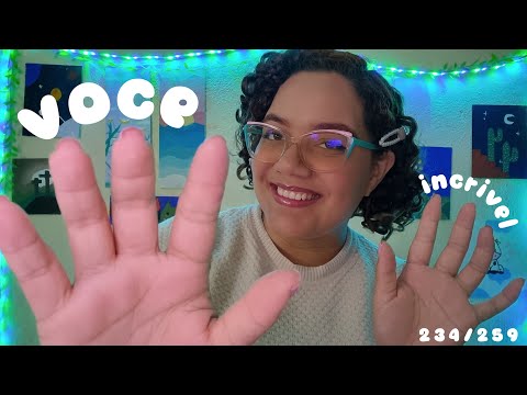 ASMR com AFIRMAÇÕES POSITIVAS 💓✨
