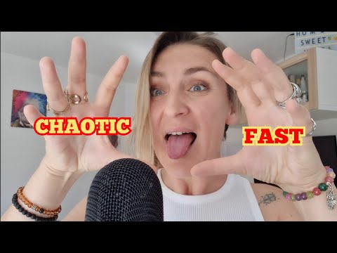ASMR Fast Aggressive Tongue Fluttering and Tapping | Chaotic Mouth Sounds & Spit Painting #asmr
