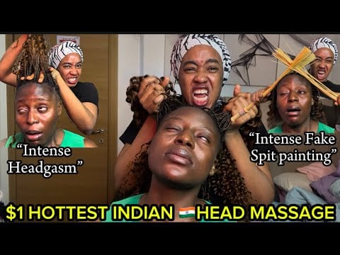 ASMR✨INDOOR STREET INDIAN🇮🇳HEAD& HAIR INTENSE MASSAGE,SPITPAINT THAT SENT VICKY TO ANOTHER DIMENSION