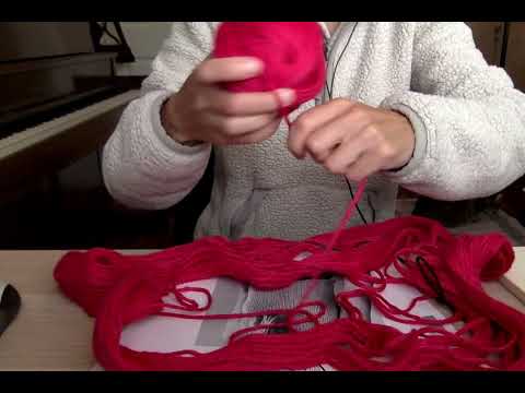 I'm Back!! Rolling a ball of yarn