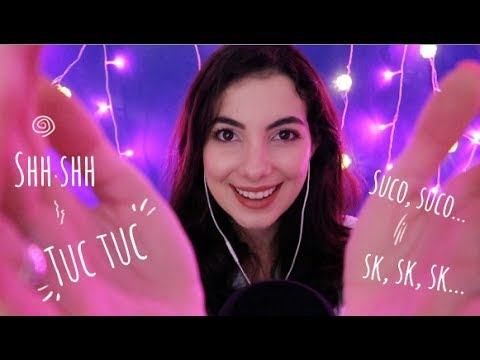 ASMR: TUC TUC, SK SK , SHHH, SUCO SUCO, CÂMERA BRUSHING, HAND MOVEMENTS 🎧BINAURAL👂