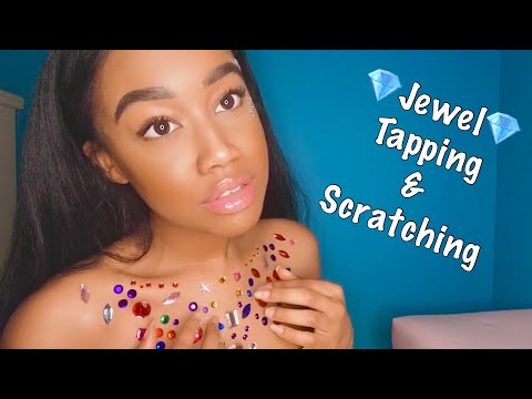 ASMR Jewel Tapping/Scratching on Skin