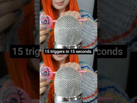 ASMR 15 TRIGGER in 15 SEC #asmr #shorts #shortvideo