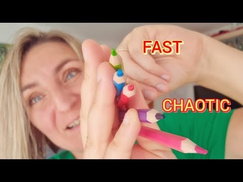 ASMR FAST AGGRESSIVE I Drawing On Your Face + Mouth Sounds