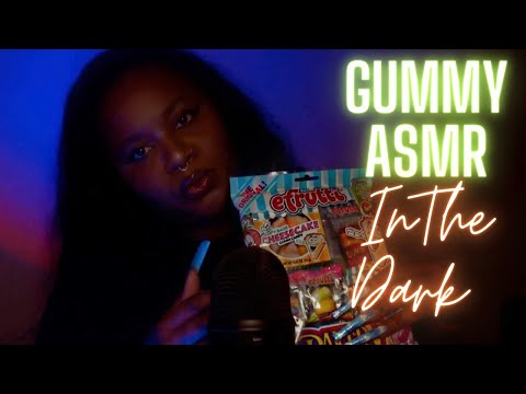 IN THE DARK ASMR GUMMY CANDY | SATISFYING EATING SOUNDS | ASMR MUKBANG | MOUTH SOUNDS | ASMR CAKEX