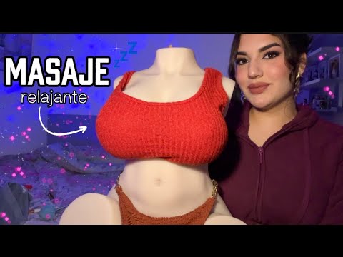 ASMR Masaje de Espalda y Cuello para dormir 💤 con Tantaly