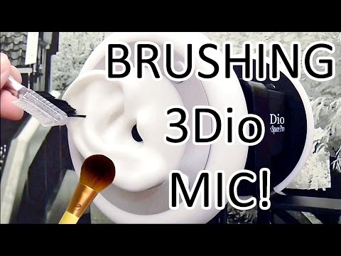 ASMR 3Dio Free Space Pro Ears Mic Brushing. Pure Binaural 3D - NO Whispers.