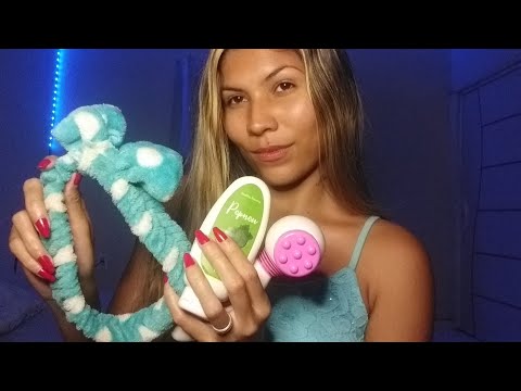 ASMR FAZENDO SUA SKINCARE NOTURNA PARA UMA NOITE RELAXANTE 💤