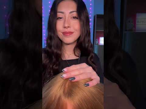Hairplay ASMR with scalp scratching, scalp massage & lice check hehe