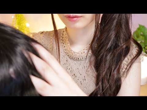 ASMR Scalp Massage & Hair Brushing for sleep😪💤