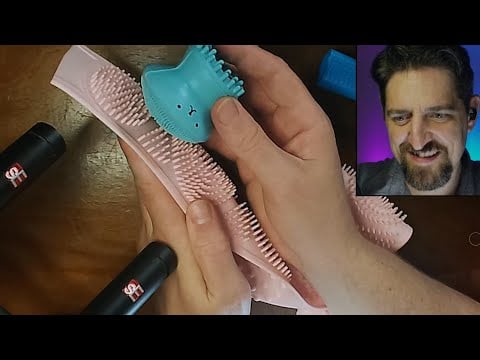 ASMR with Satisfying Silicone Triggers (Binaural Microphones)