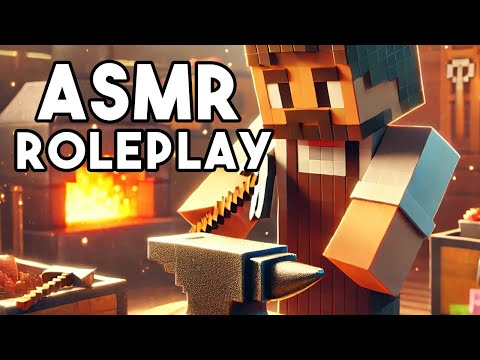 Minecraft ASMR Roleplay: Blacksmith Fixes Your Tools *RELAXING