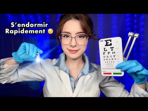 ASMR Examen Nerf Crânien CLASSIQUE ♡ Yeux, Oreilles, Detailed Cranial Nerve Exam RP ♡
