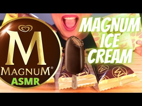 ASMR MAGNUM ICE CREAM MUKBANG 먹방  *NO TALKING* EATING SOUNDS | Mandy Foods ASMR