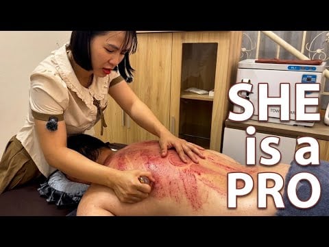 ASMR 🇻🇳Cupping Therapy & Body Stretching in Vietnam | Beautiful Therapist