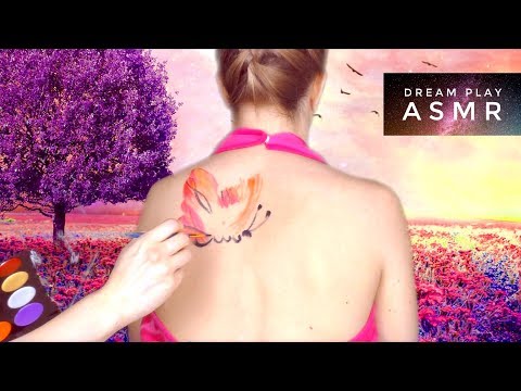 ★ASMR [german]★ Watch me painting my sisters back + Fairytail | Dream Play ASMR