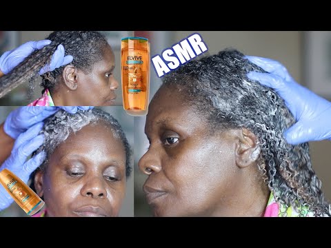 LOREAL PARIS ELVIVE EXTRAORDINARY OIL ASMR SHAMPOO CONDITIONER ON TEXTURE HAIR SOUNDS