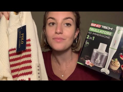 PACCO DA GIÙ 📦 show and tell (asmr ita)|| Luvilè ASMR