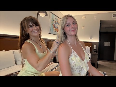 Real Person ASMR | Hair Play & Back Scratching with Christa 