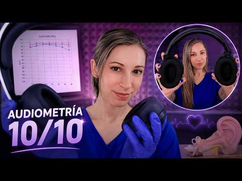 ASMR | Audiometría 👂| 2 Pruebas Médicas Completas para Relajarte y Dormir | Roleplay