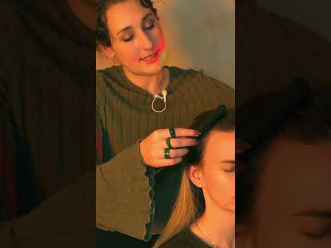 asmr scalp massage on a real person