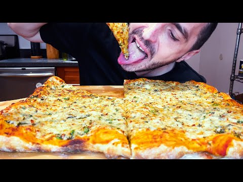 ASMR | LARGE CHEESE PIZZA | EATING SOUNDS | MUKBANG