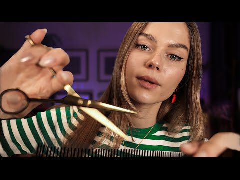 ASMR The Most Relaxing Haircut & Shaving RP.  Personal Attention