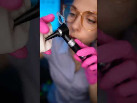 ASMR Ear exam and CLEANING #asmr #satisfying #asmrvideos