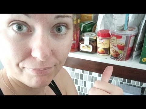 ASMR- Show and tell mat i vårt skåp| grocery shelf 🥫🥣🍬