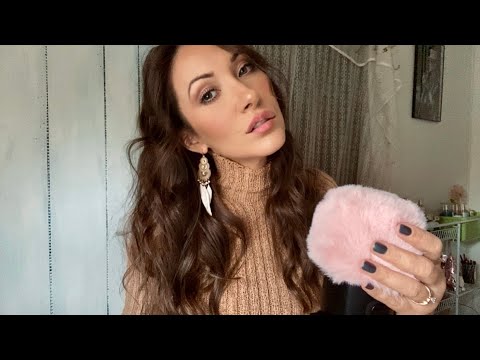 ASMR New Year cleansing | removing negative energy | cutting, sticker pulling, fluffy mic scratching