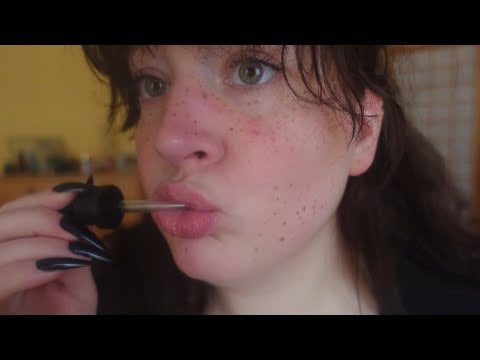 glass dropper nibbling ASMR (intense mouth sounds, no talking)